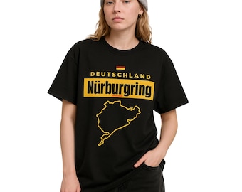Nurburg T-Shirt | Inspired Racing Circuit Shirt - Historical German Motorsports Apparel, Rheinland-Pfalz Race Track Gift, Motorsport Fan Tee
