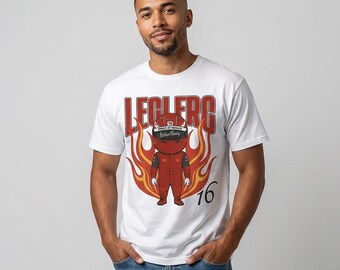 Leclerc T-Shirt | Streetwear Inspired Racing Shirt, Motorsports Apparel, Monaco Driver Shirt, Racing Team Merchandise, Comfort Colors Tee
