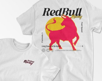Racing Team Inspired T-Shirt, Bull Racing Shirt, Motorspors Apparel, Bull Merch, Racing Gift, Unisex Cotton Tee