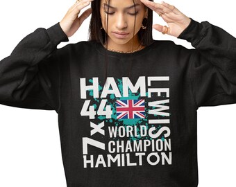 Hamilton Sweathirt, Inspired British Racing Driver Shirt, Motorports Apparel, Hamilton Merch, Racing Gift, Racing Team Shirt, Unisex Tee