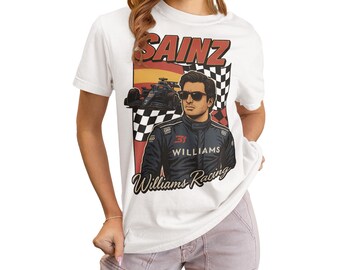 Sainz T-Shirt | Inspired Spanish Racing Driver Tee | Racing Team Merchandise, Race Fan Gear | Motorsports Apparel Gift