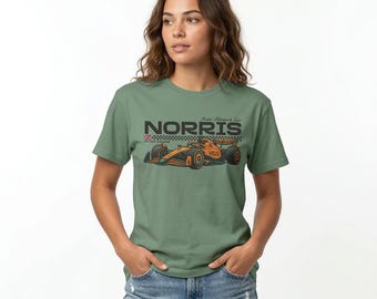 Norris T-Shirt, Inspired Racing Graphic Shirt, Retro Motorsports Comfort Colors Shirt, Racing Fan Apparel