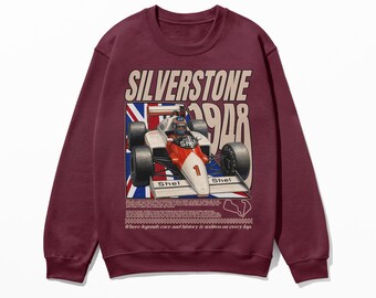 Silverstone Sweatshirt | Inspired Racing Circuit Shirt, Race Day Tshirt, Race Lovers Gift, British Motorsports Apparel, Race Track Merch