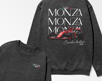 Leclerc Inspired Sweatshirt, Monza Race Winner 2019 Shirt, Racing Team Merch, Leclerc Monza Shirt, Motorsport Apparel, Unisex Cotton Tee