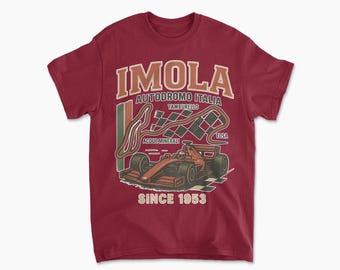 Imola T-Shirt Inspired Racing Circuit Shirt Unisex Cotton Motorsport Apparel Race Fan Gift