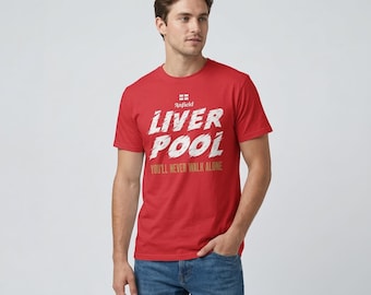 English Football Club Shirt, Never Walk Alone T-Shirt, Unisex Cotton Soccer Fan Gift, Support Your Team in Style