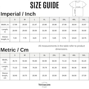 t-shirt size chart