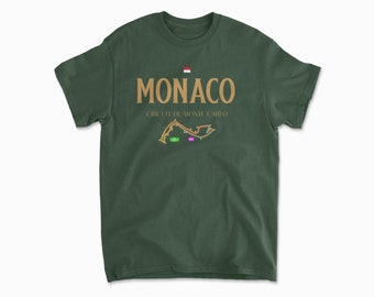Monaco Circuit Shirt | Inspired Monte Carlo Racing Shirt | Perfect Motorsports Gift for Race Fans