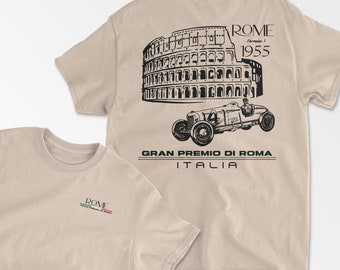 Italian Formula Race T-Shirt, Car Racing TShirt, Automobile Race Shirt, Racing Top, F1 Driver Clothing, Italy Racing Championship, Monza Tee