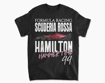 Hamilton T-Shirt | Inspired British Racing Driver Tee, Motorsports Merch, Italian Racing Team Raceday Gift Apparel