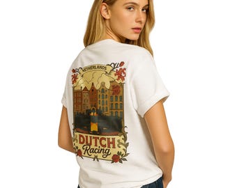 Dutch Racing T-Shirt | Inspired Racing Circuit Shirt, Motorsports Apparel, Race Fan Gift Merchandise, Unisex Cotton Tee