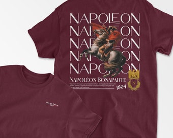 Napoleon Inspired T-Shirt, History Gift, French Revolution, France Shirt, Napoleonic Wars, Napoleon Costume, Unisex Cotton Tee