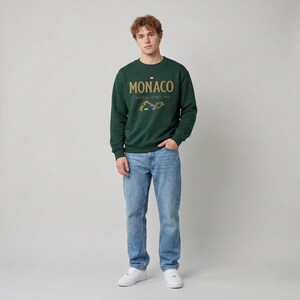 Monaco Racing Sweatshirt | Inspired Grand Prix Shirt | Formula Circuit, Racing Track Tee | Unique Monte Carlo Apparel