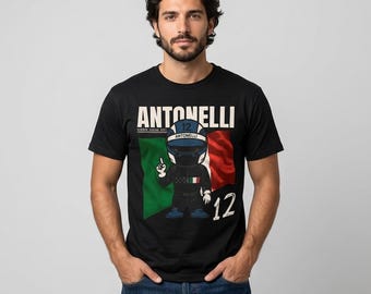 Antonelli T-Shirt | Inspired Itallian Racing Driver Graphic Shirt, Racing Team Merch, Race Fan Gear, Motorsports Apparel, Comfort Colors Tee