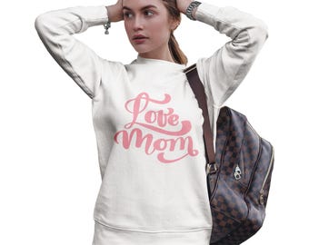 Mama Sweatshirt | Comfortable Cotton Tee for New Moms, Mother's Day Gift, Pregnancy Announcement, Perfect Gift for Her