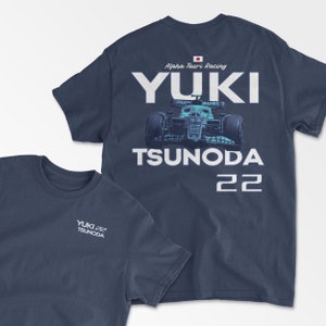 Tsunoda Inspired T-Shirt, Japanese Racing Driver Merchandise, Motorsports Apparel, Racing Gift, Tsunoda Merch, Unisex Cotton Tee