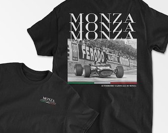 Monza T-Shirt Inspired Italy Racing Track, Italian Vintage Racing Circuit, Grand Prix Shirt, Motorsport Apparel, Leclerc Monza, Unisex Tee