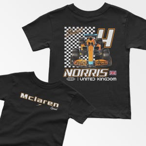 Norris 22 Racing Letters Norris Toddler Shirt, Inspired British Racing Driver T-shirt ...