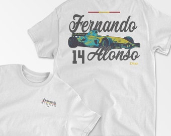 Alonso T-Shirt Inspired Spanish Racing Driver Tee, Grand Prix Motorsport Shirt, Alonso Merch Fan Gift, Racing Apparel for Race Enthusiasts