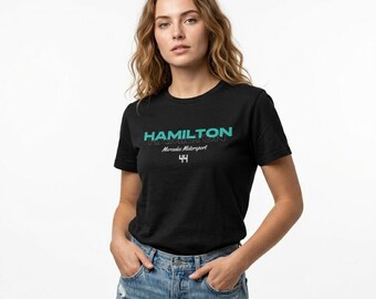 T-shirt Hamilton, chemise inspirée de pilote de course britannique, produits dérivés de course, cadeau sport automobile, t-shirt en coton unisexe