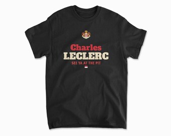Leclerc T-Shirt | Inspired Racing Driver Shirt | Monaco Circuit Merch | Motorsports Gift | Monte Carlo Apparel