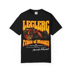 Leclerc T-Shirt, Inspired Monaco Driver T-Shirt, Italian Racing Team Merch, Monte Carlo Merchandise, Motorsports Apparel, Race Fan Gift