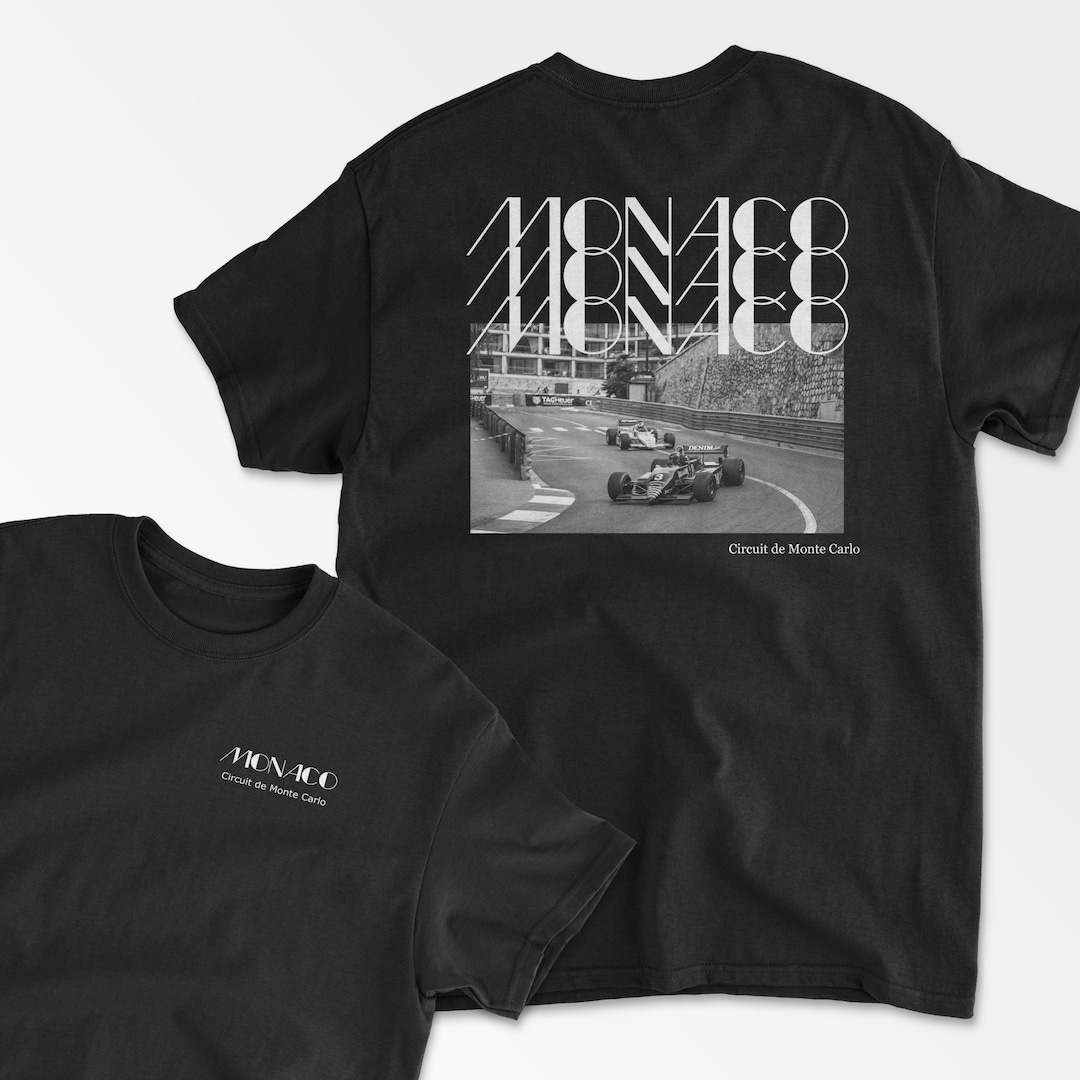 Monaco F1 Tshirt Formula One Tee Circuit De Monte Carlo F1 Etsy