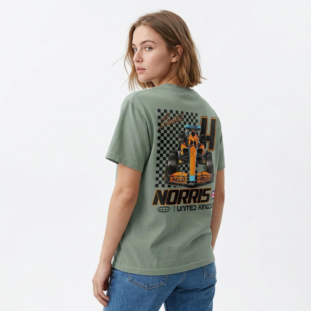 Norris 22 Racing Letters Norris Merch, British Racing Team Shirt, Motorsports Apparel, Comfort ...