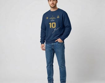 Argentina Football Inspired Sweatshirt, Football Shirt, Soccer Fan Gift, World Cup Champion, Vintage Football Shirt, Unisex Cotton Tee