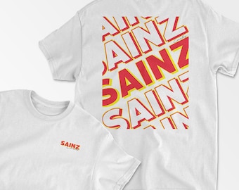 Sainz T-Shirt | Inspired Spanish Racing Driver Shirt | Motorsports Apparel Gifts for Racing Fans & Race Merch