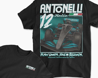 Antonelli T-Shirt | Inspired Italian Racing Driver Tee, German Racing Team Merchandise, Race Fan Gear, Unisex Motorsports Apparel