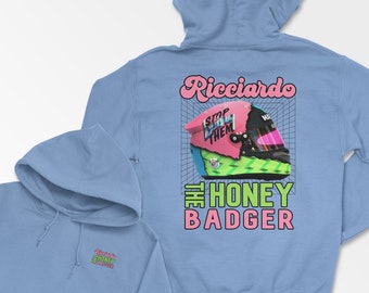 Ricciardo Inspired Hoodie, Racing Driver Shirt, Honey Badger Shirt, Retro Racing Shirt, Motorsport Clothing, Race Day Gift, Unisex Tee
