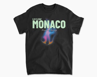 Leclerc T-Shirt Monaco Inspired Racing Driver Tee - Motorsports Apparel, Race Fan Gear, Monte Carlo Tee, Racing Team Merch
