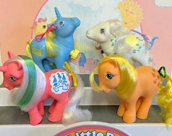 Vintage 1983 My Little Pony, Year 2, Original Six Earth Ponies, G1
