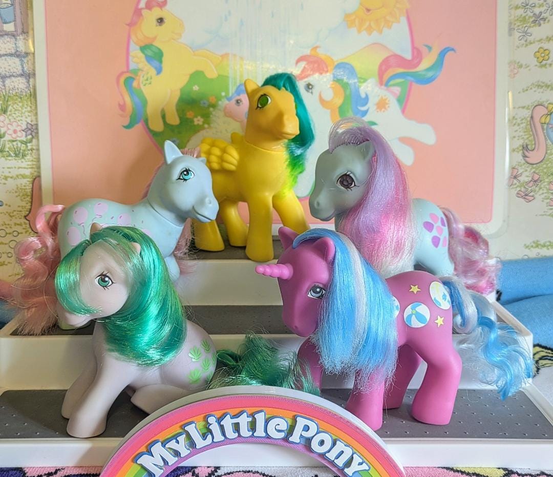 Accessoires Mon Petit Poney Vintage Hasbro – Lot Mode MLP A-21 – Figurines Et Parures
