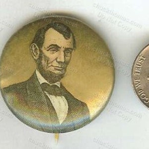 President Abraham Lincoln OLD Portrait Metal Pin