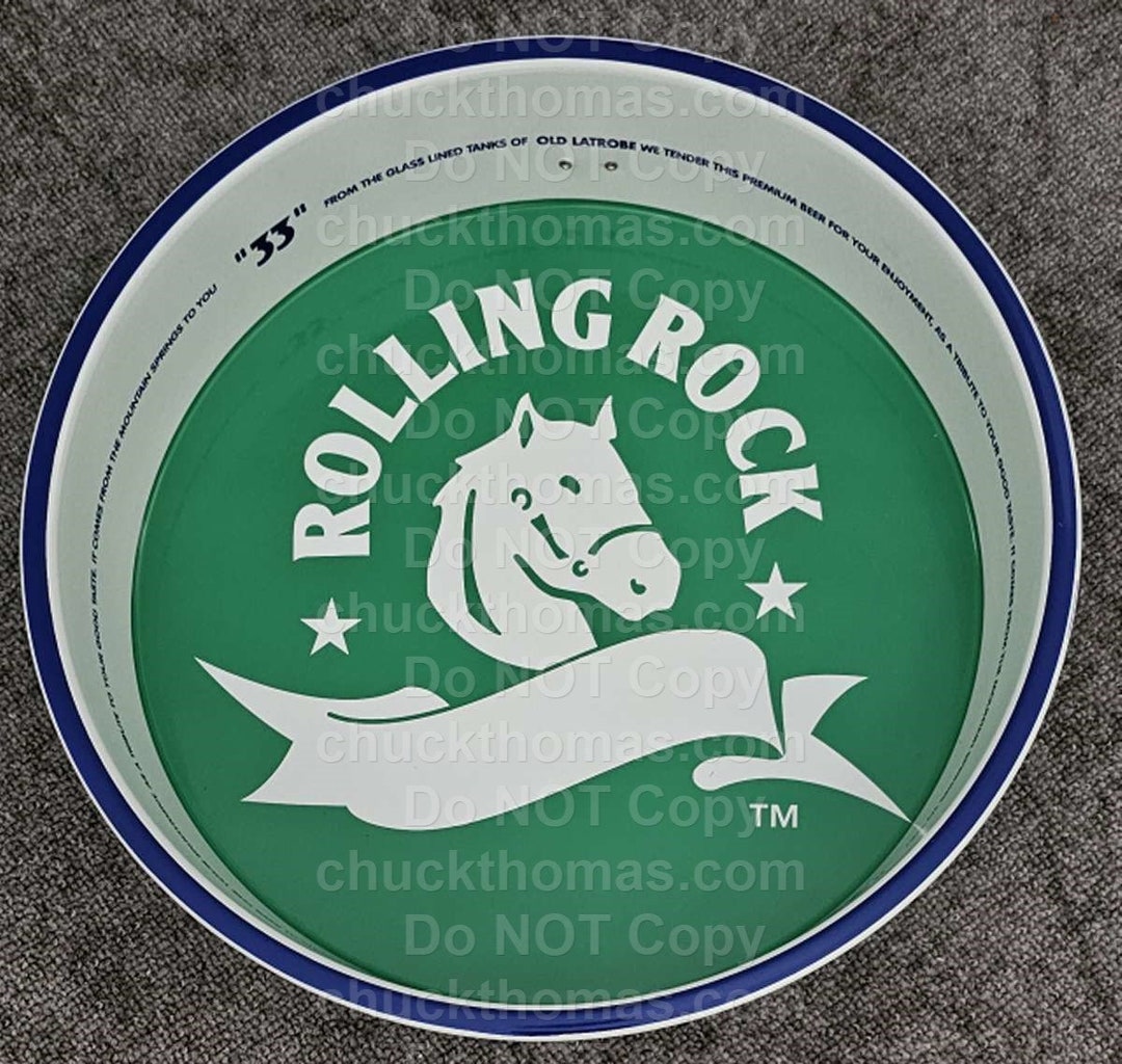 Latrobe Brewing Co Rolling Rock OLDER Metal Serving Tray NEW in the ...
