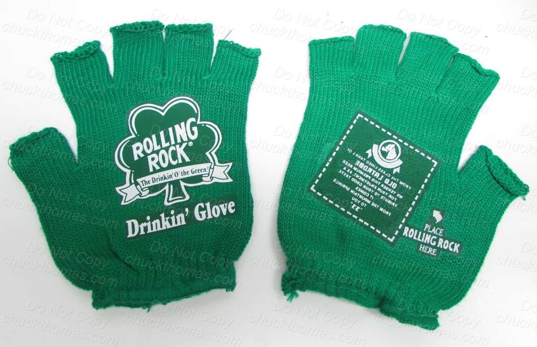 Latrobe Brewing Co. Rolling Rock Drinkin 'O the Green Open Fingered