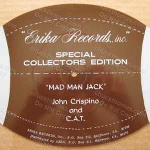1981 Pittsburgh Steelers "Mad Man" Jack Lambert Special  Collector's Edition 33 1/3 Record