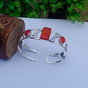 Beautiful Onyx Design Bangle| Silver Plated Bangle| Onyx Bangle| Gift For Her | BOHO Bangle| Engagement Gifts | Gift For On Anniversary