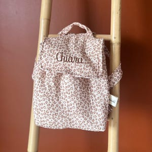 Diego le sac à dos d'école léopard personnalisé
