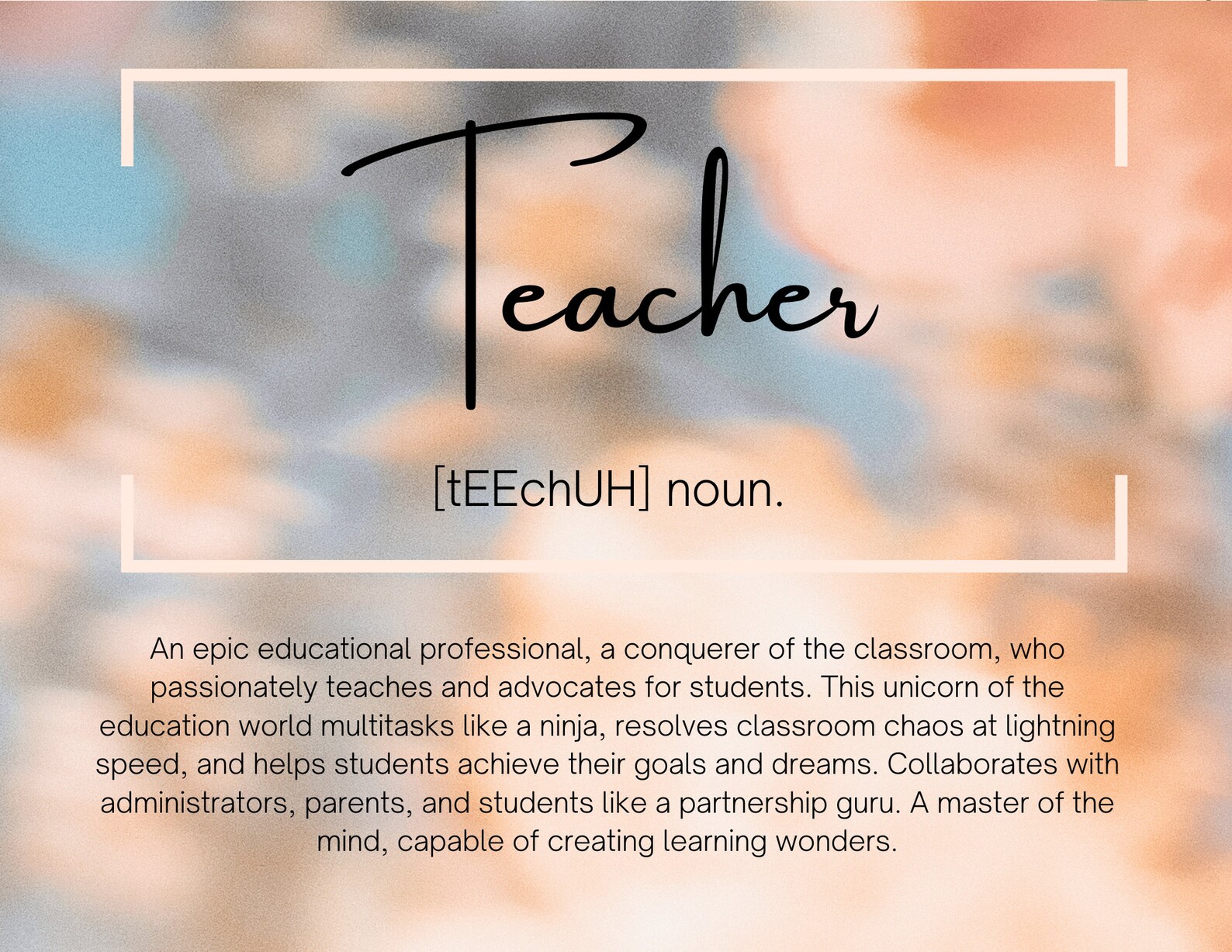 Printable Teacher Appreciation Week Sign Etsy