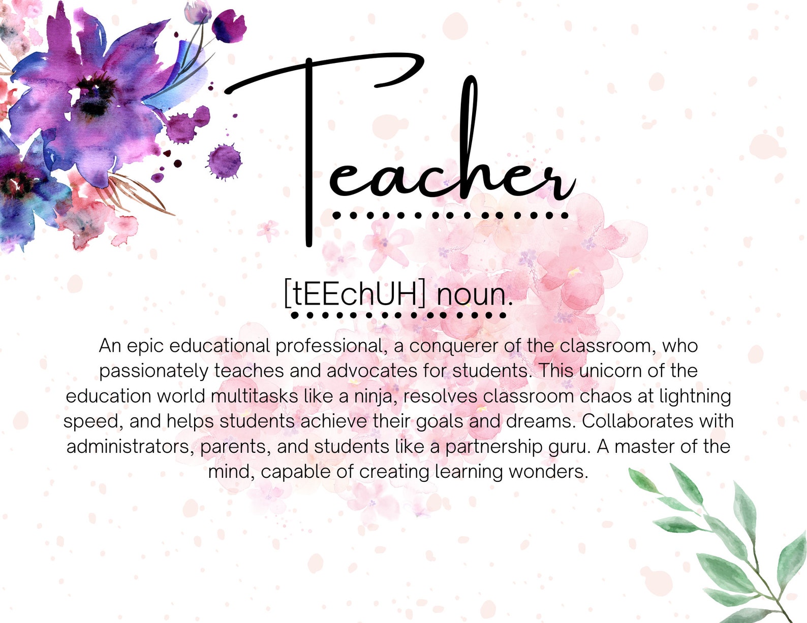 Printable Teacher Appreciation Week Sign Etsy