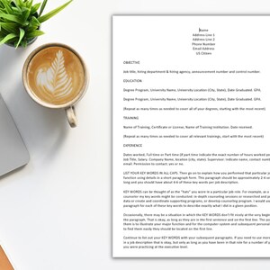 Federal Resume Template and Guide, Best Template for USA Jobs for a Government Job