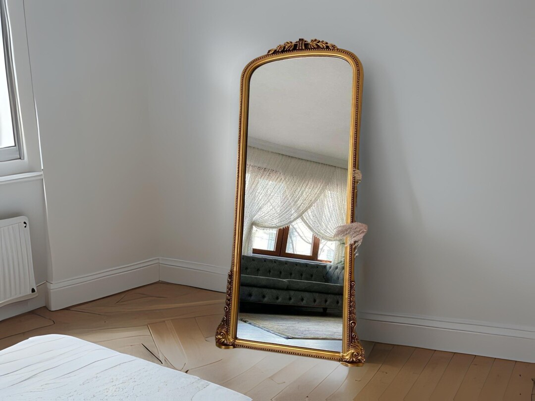 French Floor Mirror Mid Century Decor, Wall Design Mirror Tall Home