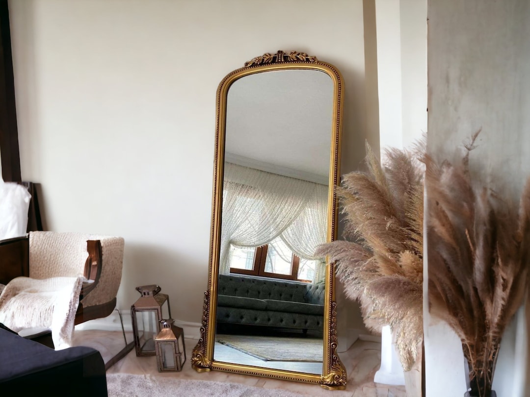 French Floor Mirror for Living Room Furniture, French Decor Vintage ...