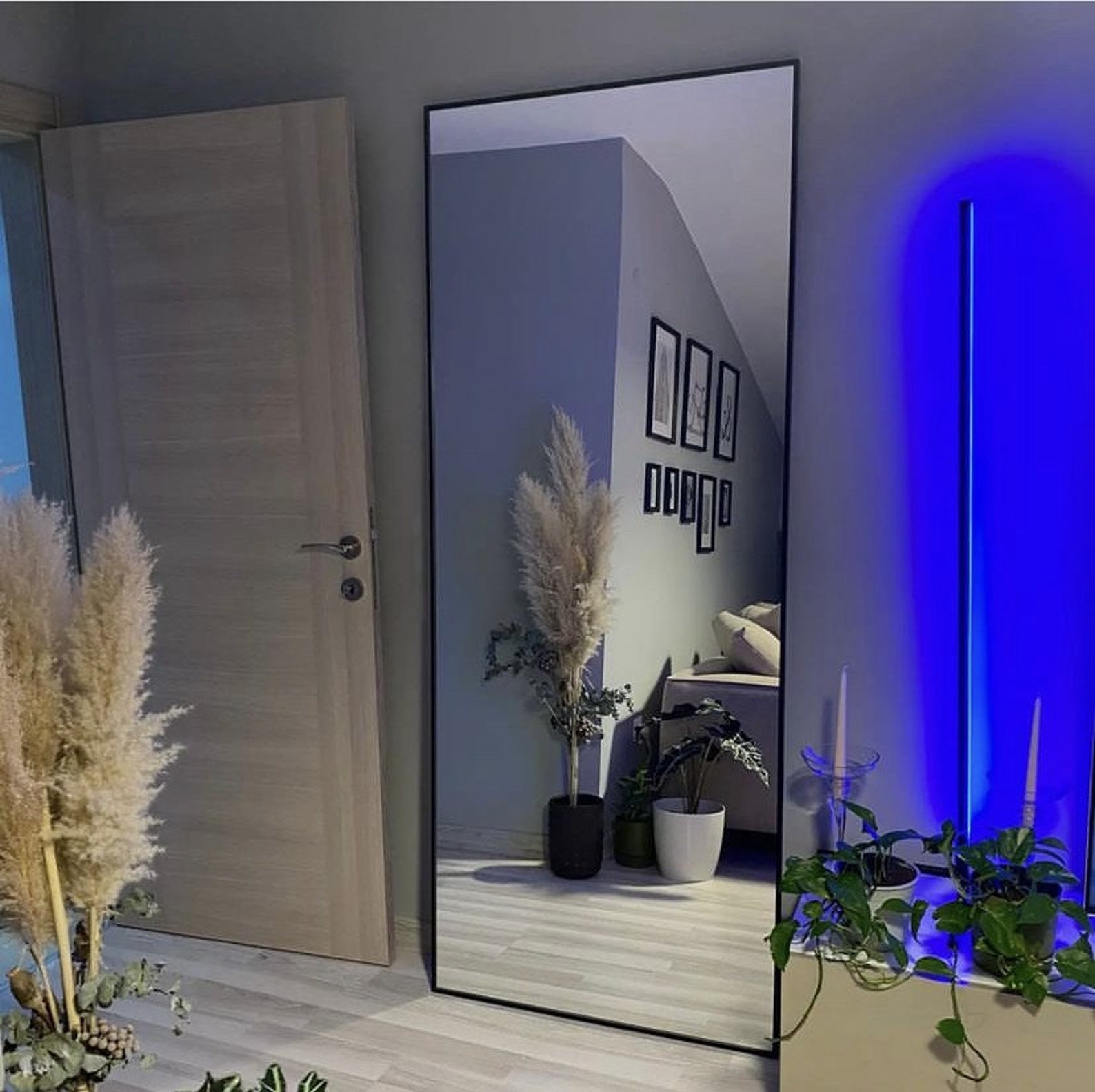 Metal Frame Modern Home Decor Full Length Mirror That Will Etsy