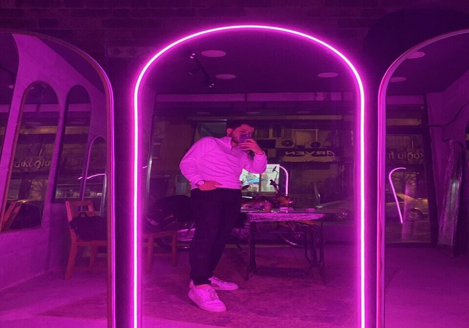 Bright Bedroom Full Length Mirror Lighted Frame Modern Full Etsy