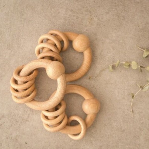 Wooden Baby Rattle