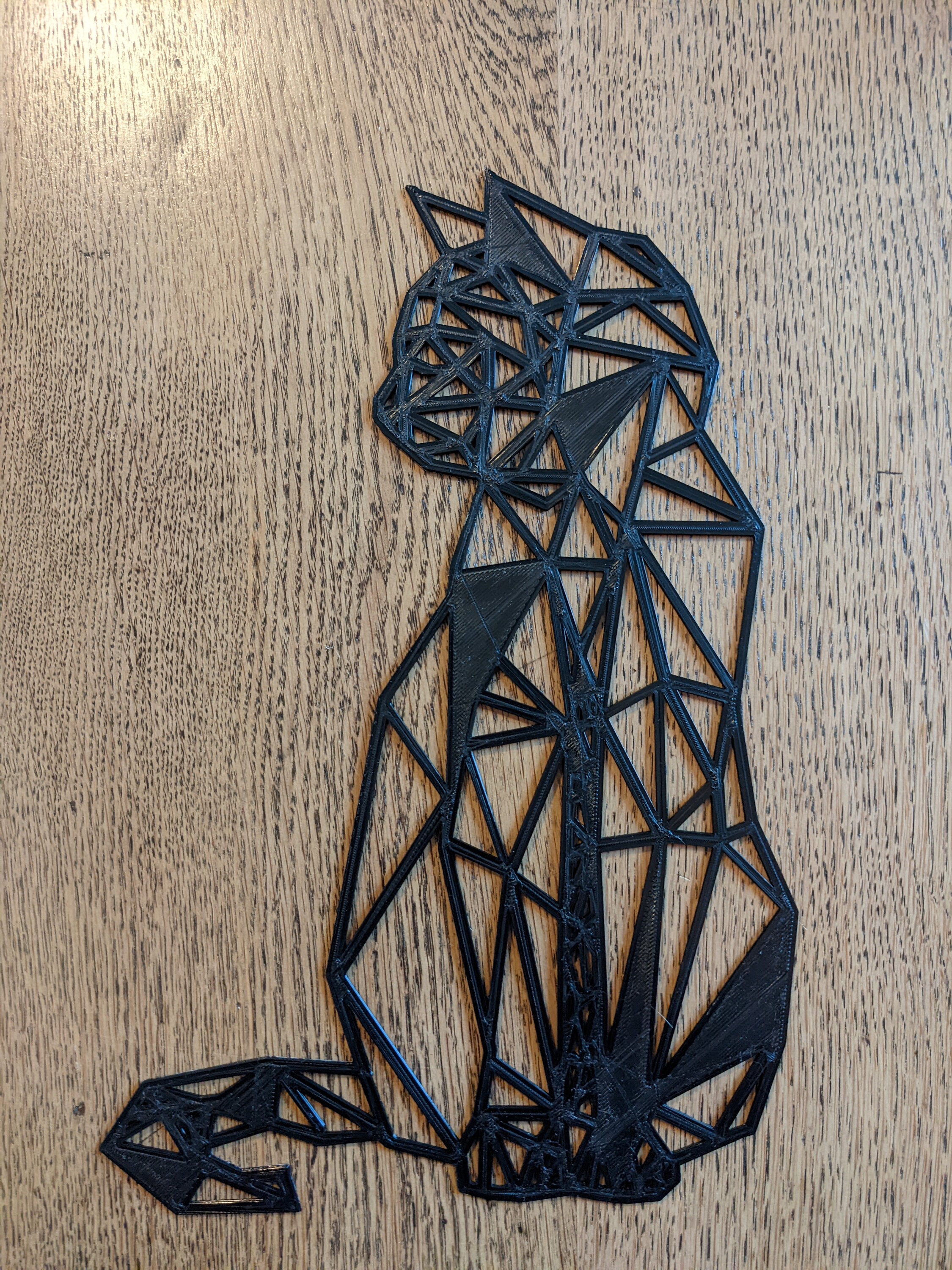 Chat Origami Impression 3D